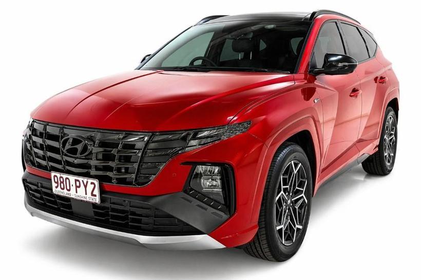 Red 2022 Hyundai Tucson Wagon Highlander N Line (Awd)