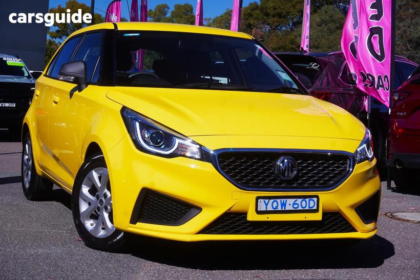 Yellow 2022 MG MG3 Hatchback Core