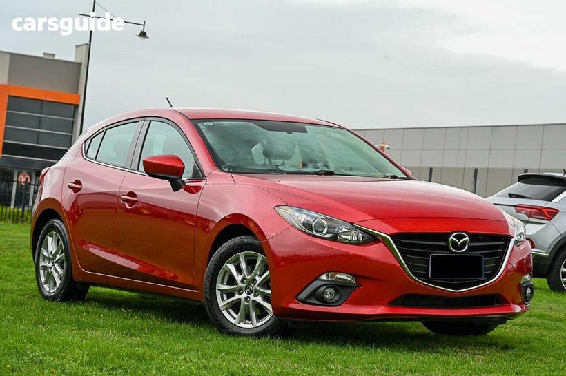 Red 2015 Mazda 3 Hatchback Maxx