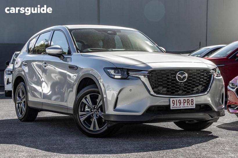 Silver 2025 Mazda CX-60 Wagon G25 Evolve