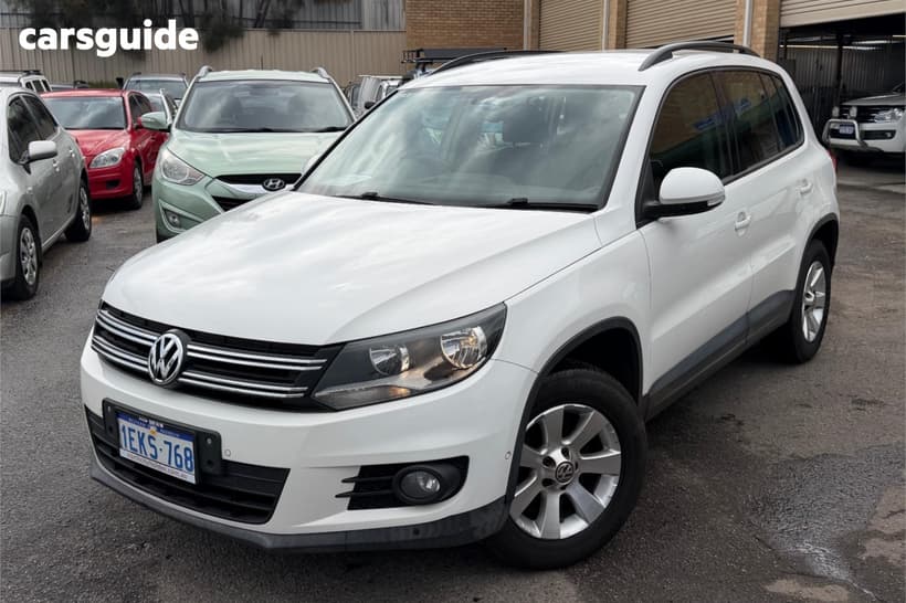 White 2014 Volkswagen Tiguan Wagon 132 Tsi Pacific