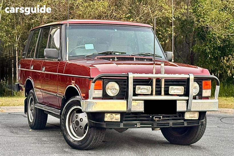 Red 1990 Land Rover Range Rover SUV