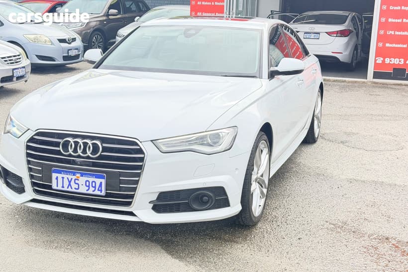 White 2017 Audi A6 Sedan 1.8 Tfsi Black Edition