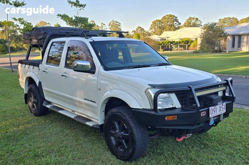 White 2003 Holden Rodeo Crew Cab Pickup Lt (4X4)