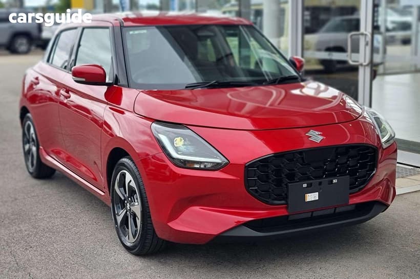 Red 2025 Suzuki Swift Hatchback Hybrid Glx