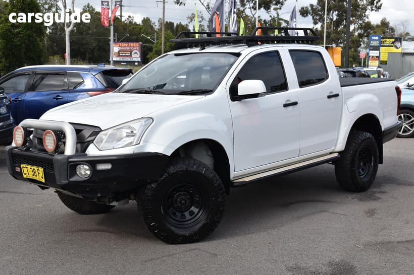 White 2018 Isuzu D-MAX Crew Cab Utility Sx Hi-Ride (4X4)