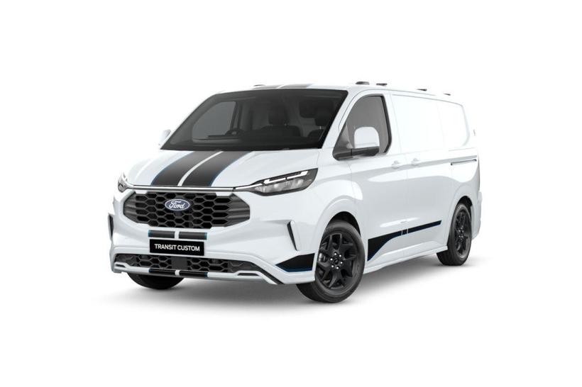 White 2026 Ford Transit Custom Commercial SPORT SWB F