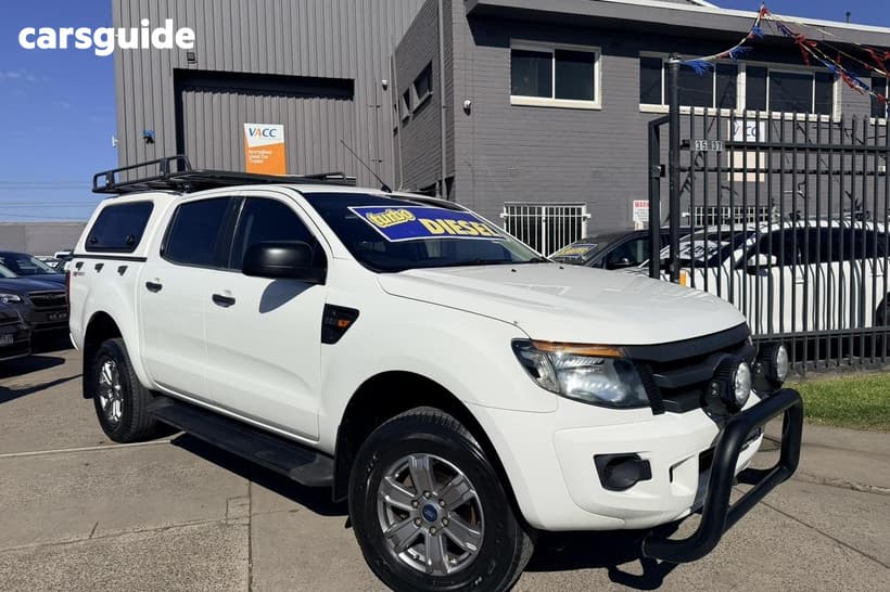 White 2014 Ford Ranger Crew Cab Chassis Xl 2.2 Hi-Rider (4X2)