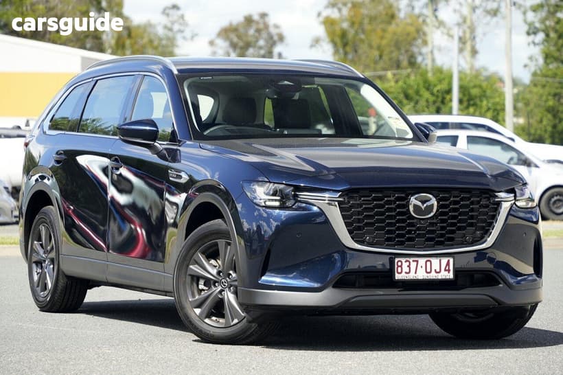 Blue 2025 Mazda CX-80 Wagon G40E Touring