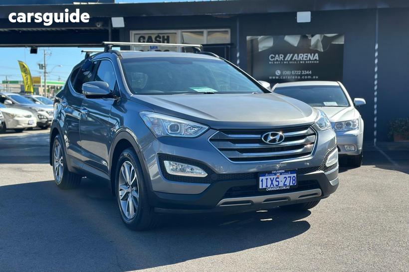 Silver 2013 Hyundai Santa FE Wagon Elite Crdi (4X4)