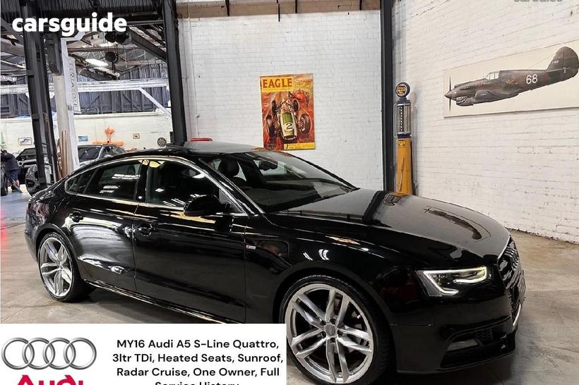 Black 2015 Audi A5 Hatchback Sportback 3.0 Tdi Quattro