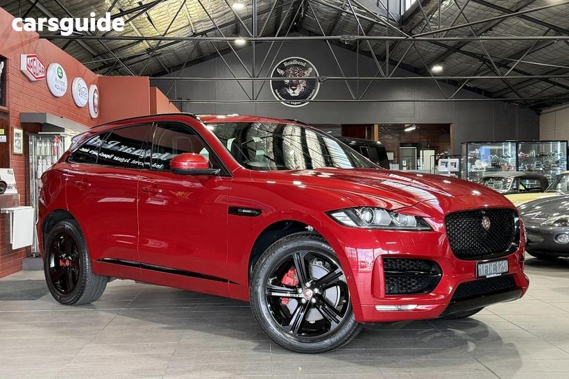 Red 2018 Jaguar F-Pace Wagon 30D R-Sport Awd (221Kw)