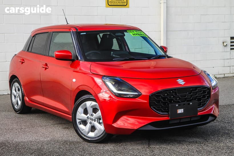 Red 2026 Suzuki Swift Hatchback Hybrid Plus