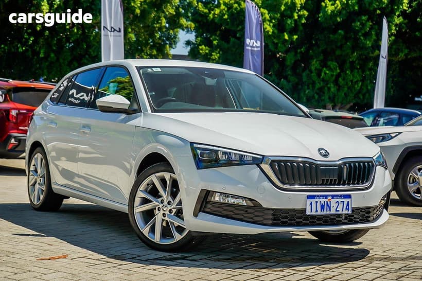 White 2022 Skoda Scala Hatchback Signature 110Tsi