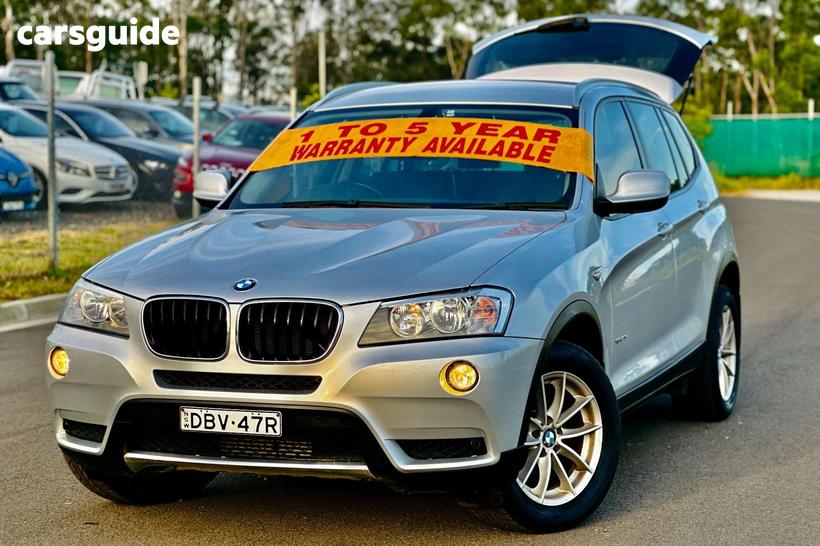 Silver 2012 BMW X3 Wagon Xdrive 20D