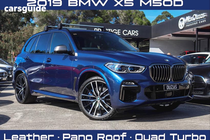 Blue 2019 BMW X5 Wagon M50D