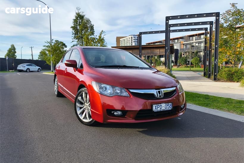 Red 2010 Honda Civic Sedan Sport