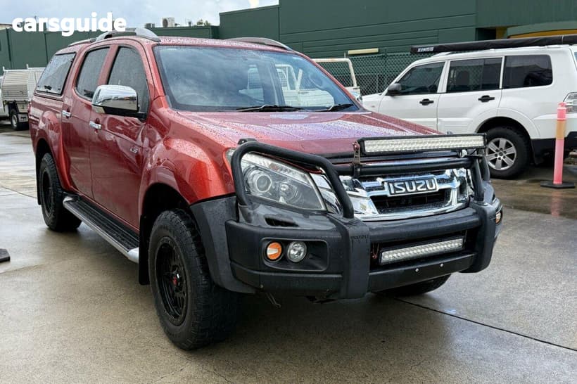 Orange 2016 Isuzu D-MAX Crew Cab Utility Ls-Terrain Hi-Ride (4X4)