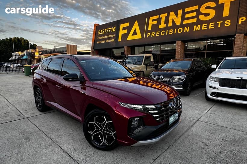Red 2023 Hyundai Tucson Wagon Elite (Awd)