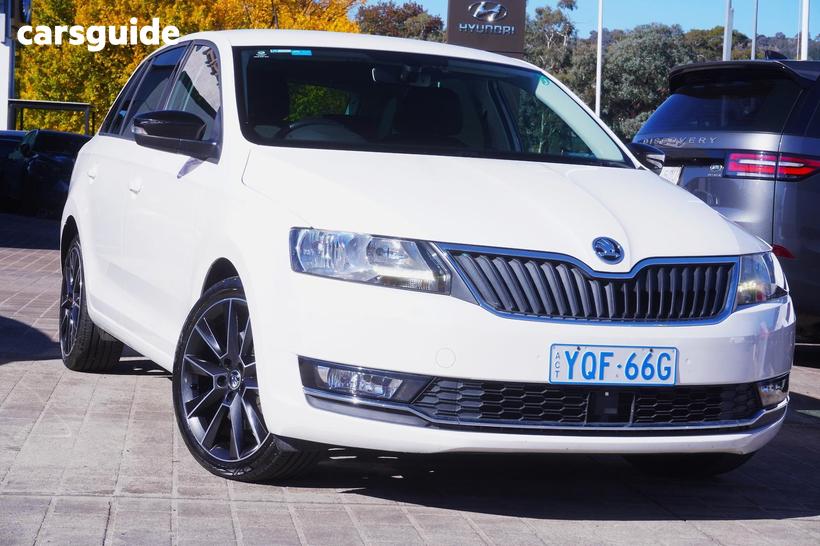 White 2018 Skoda Rapid Spaceback Wagon 92 Tsi