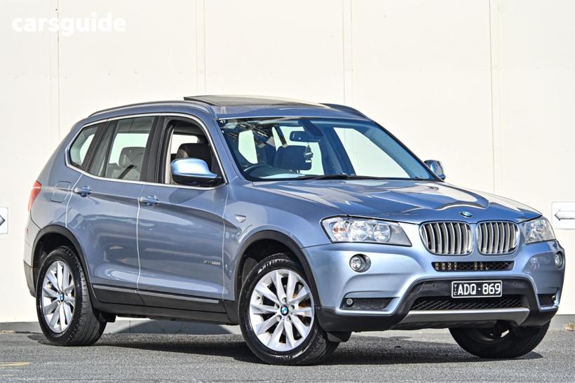 Blue 2012 BMW X3 Wagon Xdrive 30D