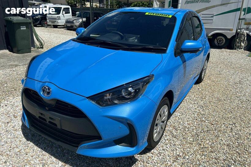 Blue 2020 Toyota Vitz Hatchback F (Hybrid)