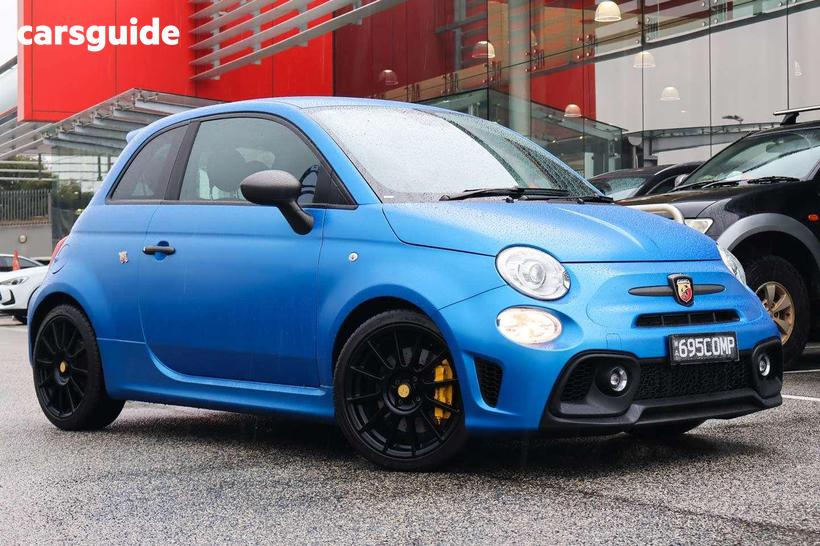 Blue 2023 Abarth 695 Hatchback Competizione