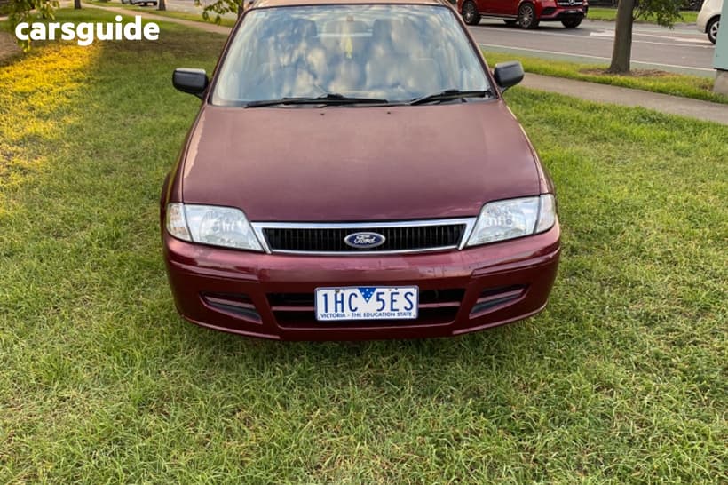 Burgundy 2002 Ford Laser Hatchback Lxi