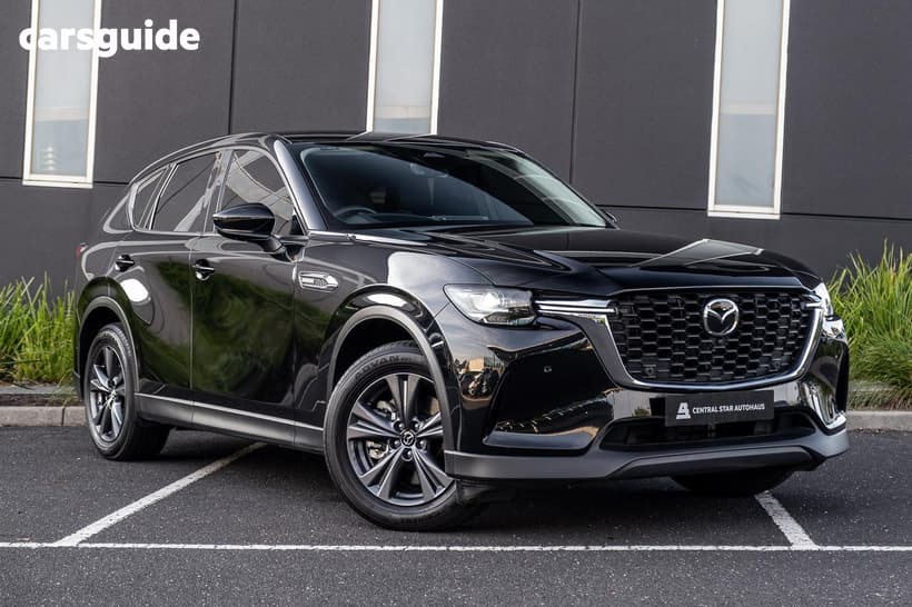 Black 2024 Mazda CX-60 Wagon G40E Evolve Hybrid
