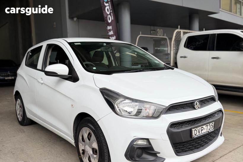 White 2018 Holden Spark Hatchback Ls