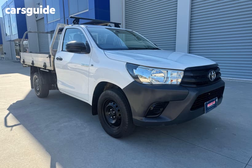 White 2016 Toyota Hilux Cab Chassis Workmate