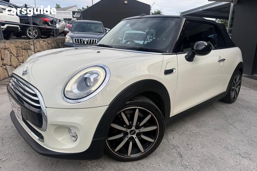 White 2017 Mini Cabrio Convertible Cooper