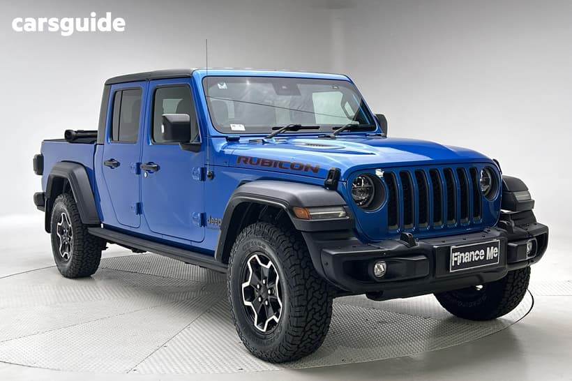 Blue 2021 Jeep Gladiator Dual Cab Utility Rubicon (4X4)