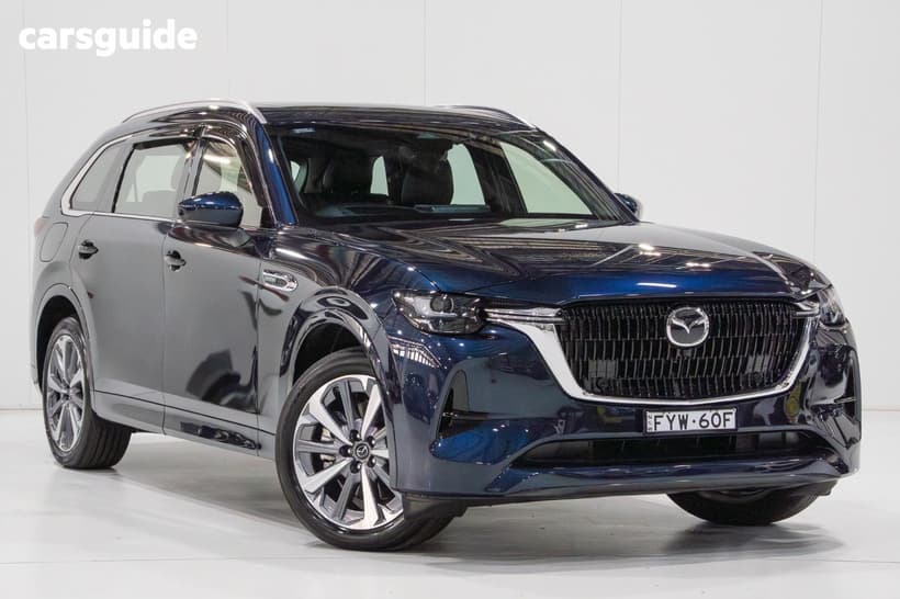 Blue 2025 Mazda CX-80 Wagon P50E Azami