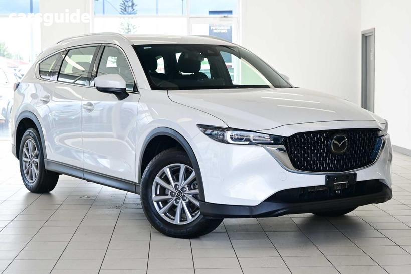 White 2023 Mazda CX-8 Wagon G25 Sport (Fwd)