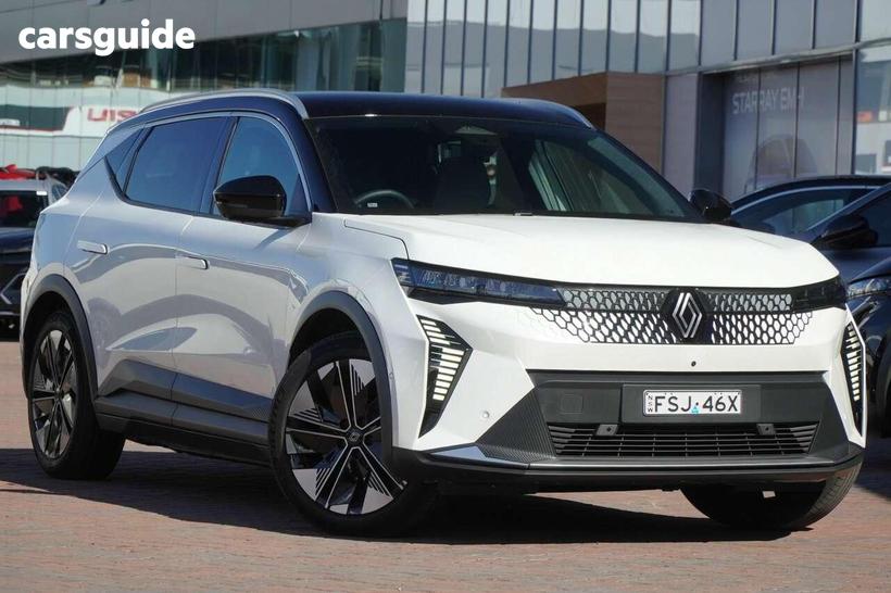 White 2025 Renault Scenic E-Tech SUV TECHNO LONG RANGE EV87 F