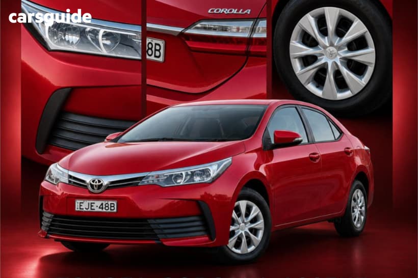 Red 2018 Toyota Corolla Sedan Ascent