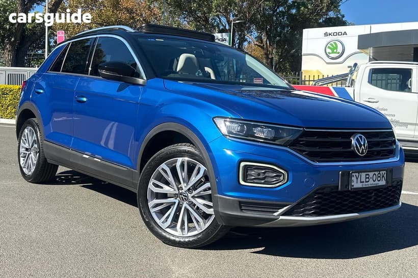 Blue 2021 Volkswagen T-ROC Wagon 110Tsi Style
