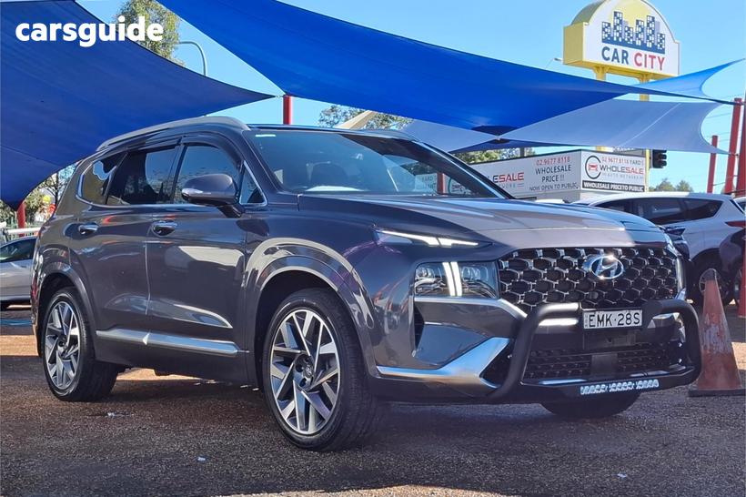 Blue 2021 Hyundai Santa FE Wagon Highlander Mpi (2Wd)