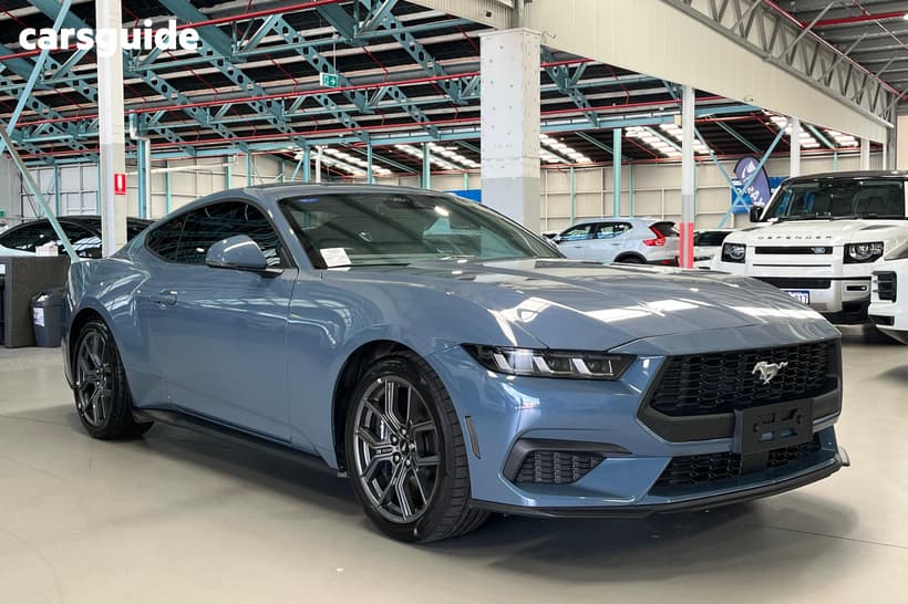Blue 2024 Ford Mustang Fastback Ecoboost