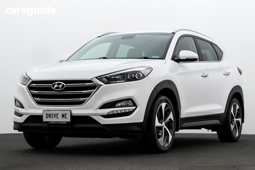 White 2017 Hyundai Tucson Wagon Elite (Awd)
