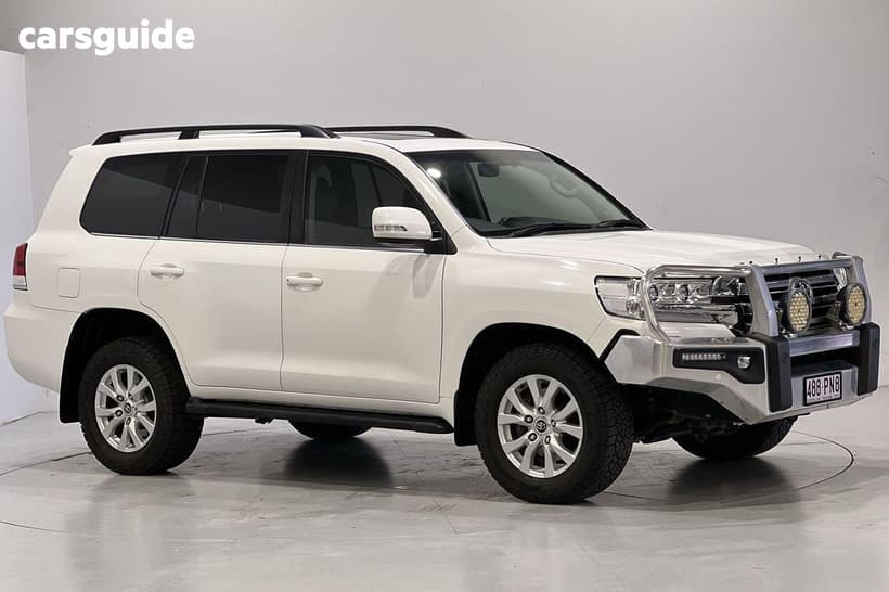 White 2019 Toyota Landcruiser Wagon Lc200 Vx (4X4)