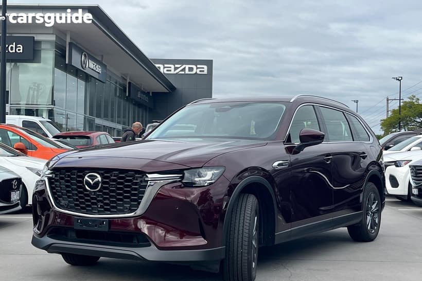 Red 2025 Mazda CX-80 Wagon D50E Touring