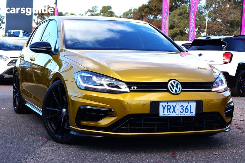Yellow 2018 Volkswagen Golf Hatchback R Special Edition