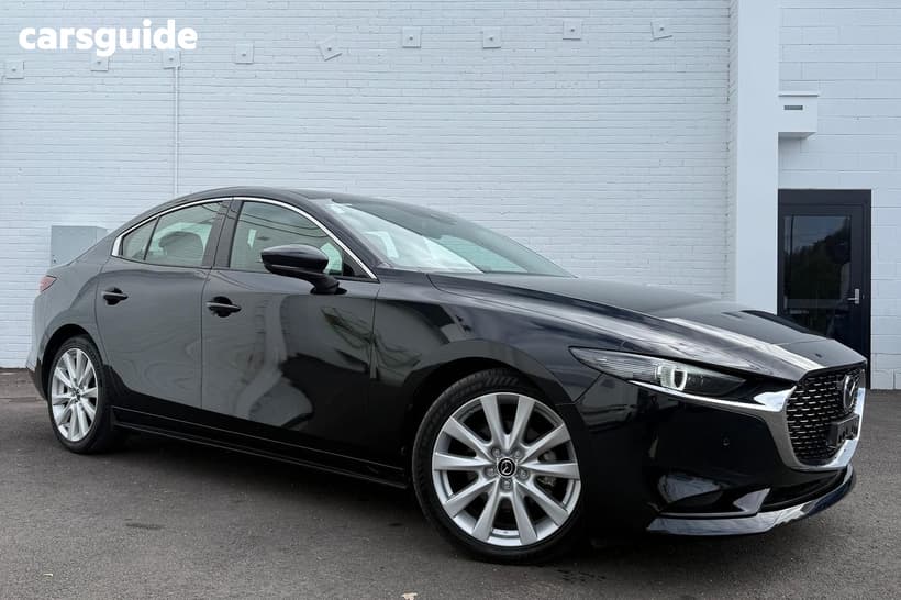 Black 2020 Mazda 3 Sedan G25 Astina