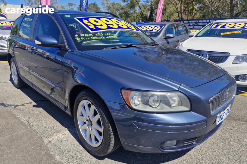 Blue 2006 Volvo V50 Wagon 2.4 S