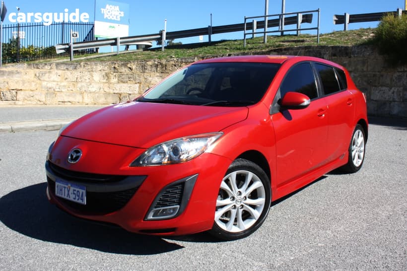 Red 2010 Mazda 3 Hatchback Sp25