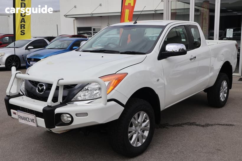 White 2013 Mazda BT-50 Freestyle Utility Xtr (4X4)