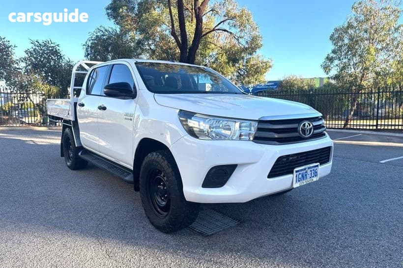 White 2018 Toyota Hilux Dual Cab Utility Sr Hi-Rider