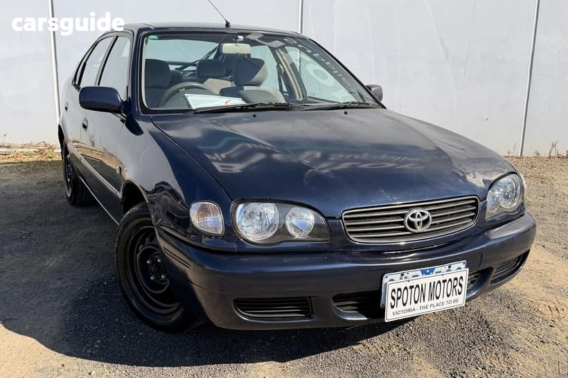 Blue 2001 Toyota Corolla Hatch ASCENT